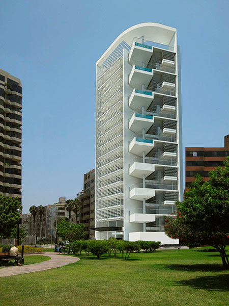 Architecture Multifamily Dwelling, Building Malecon La Marina