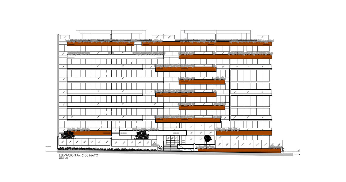 Architecture Multifamily Dwelling, Building Los Castaños