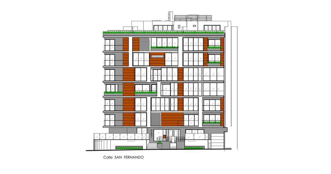 Architecture Multifamily Dwelling, Building San Fernando