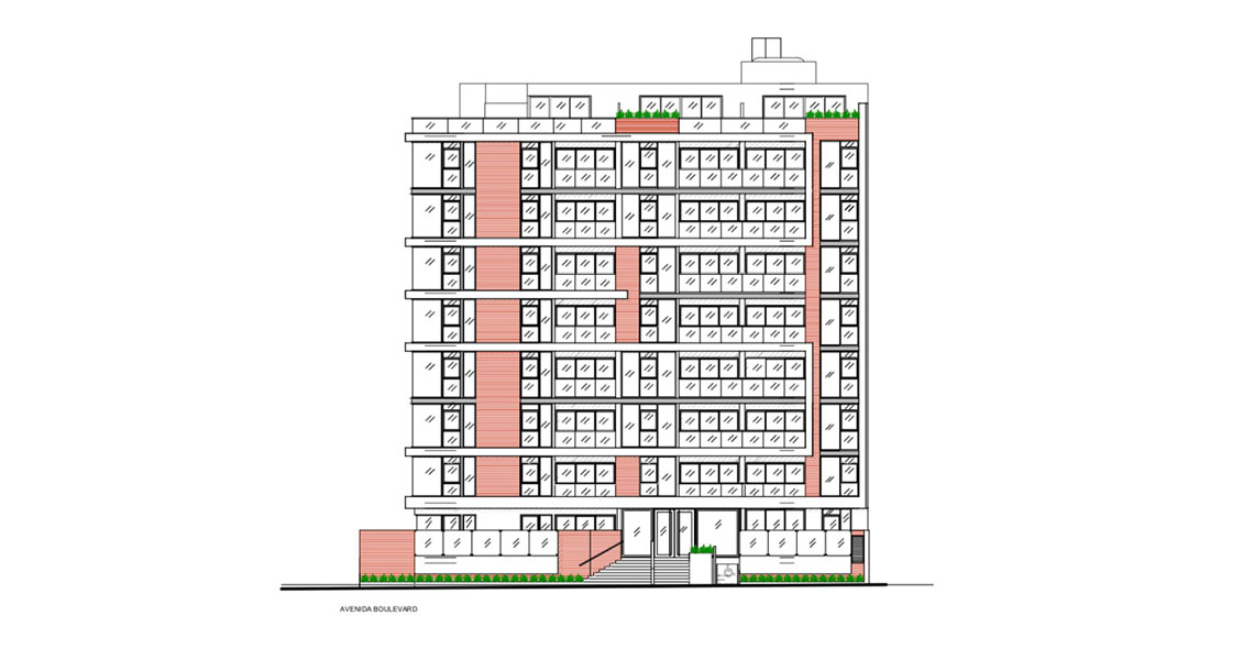 Architecture Multifamily Dwelling, Building Boulevard