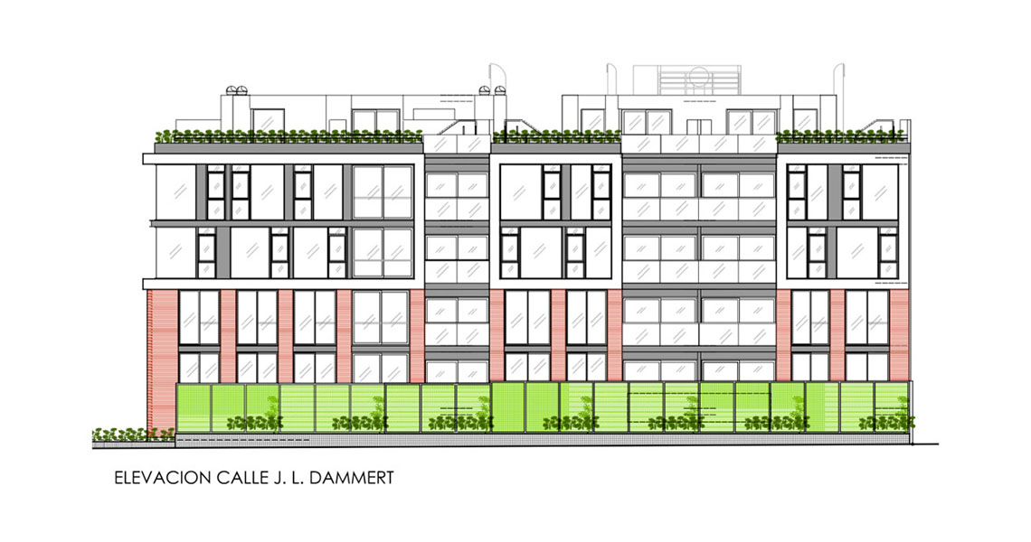 Architecture Multifamily Dwelling, Building Dammert Park
