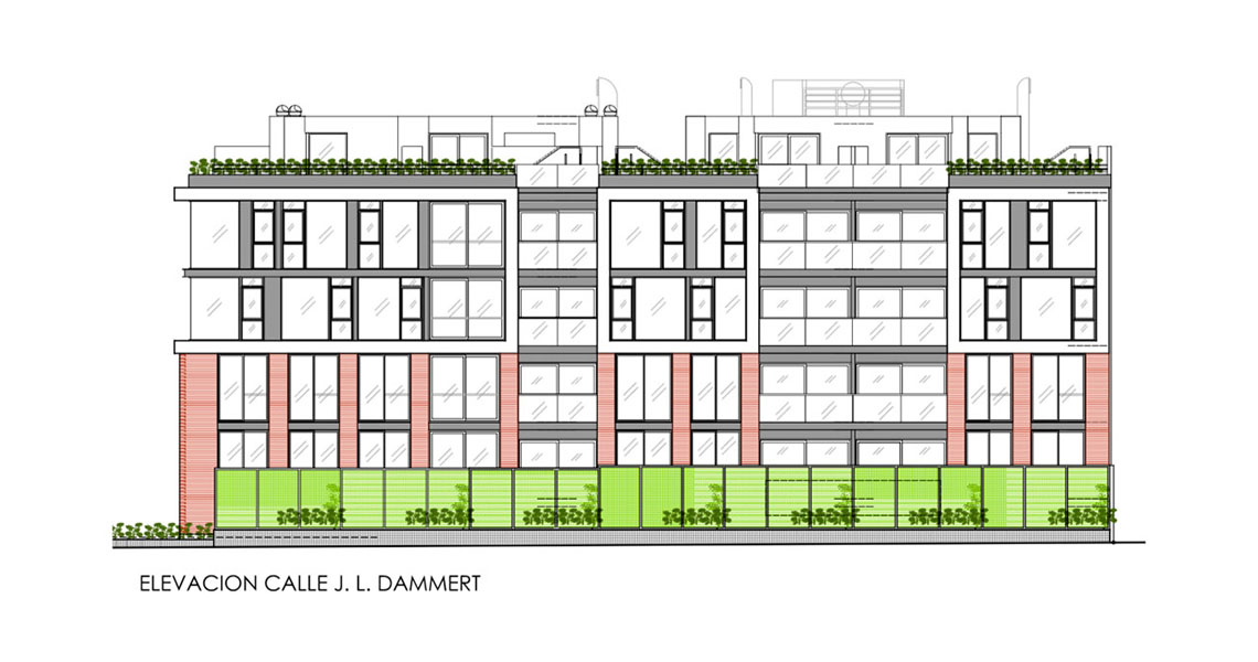 Architecture Multifamily Dwelling, Building Dammert Park
